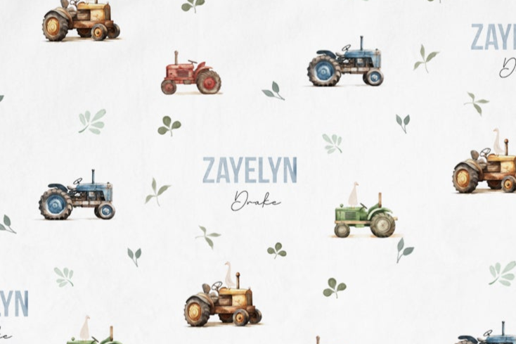 Farm Boy Sleep Saver Swaddle 3-Pack, Personalized Stretch Knit Set