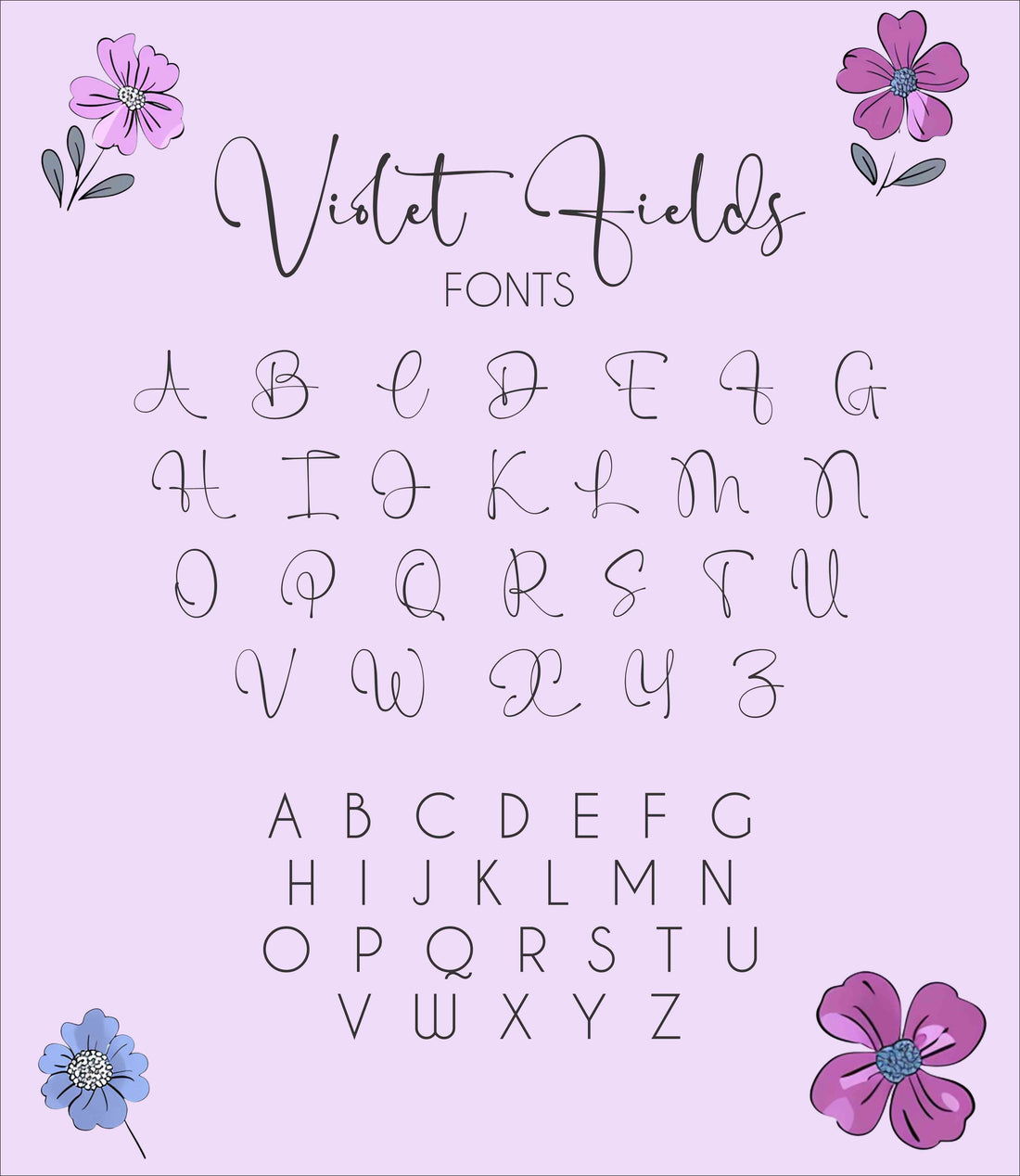 Violet Fields Floral Personalized Crib Sheet