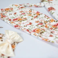 Patti's Fall Floral Knotted Baby Gown