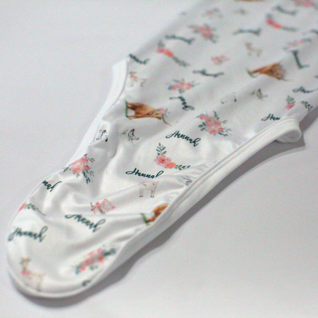 Oopsy - Hannah Baby Gown & Hat with Bow