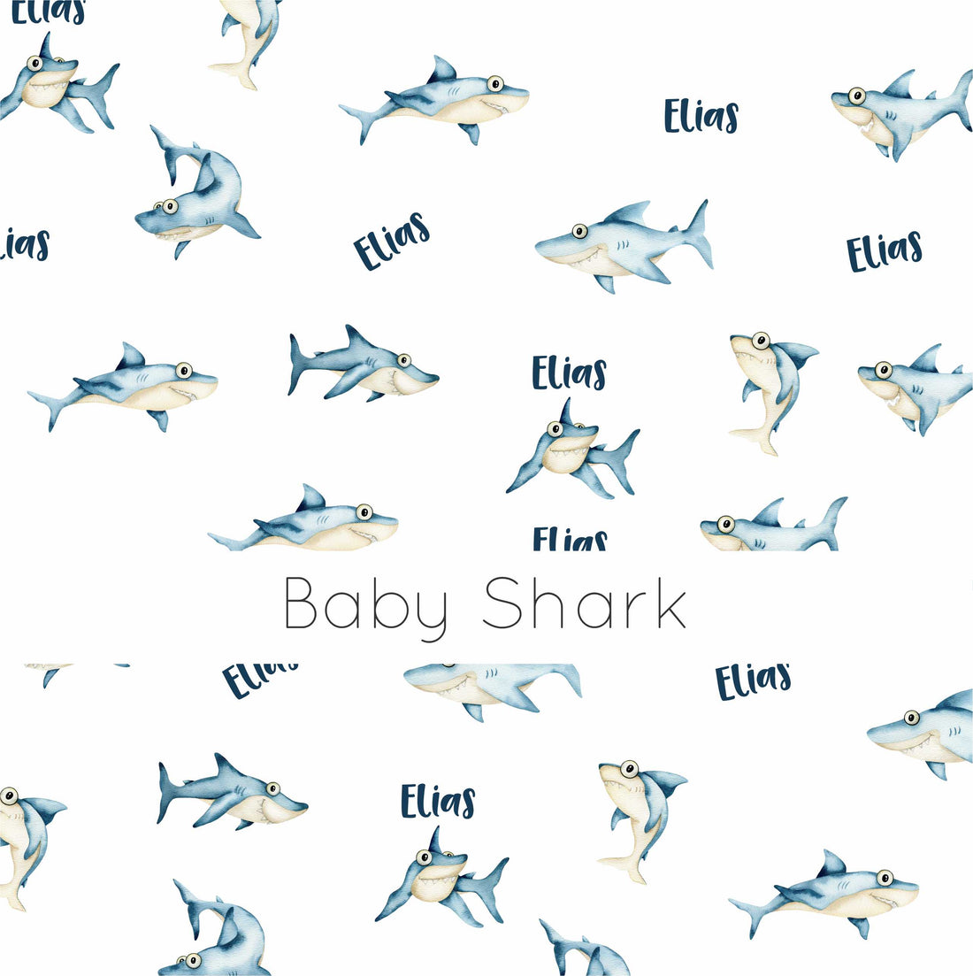 Baby Shark Pajamas - Short or Long Sleeve (3 months to kids 14)