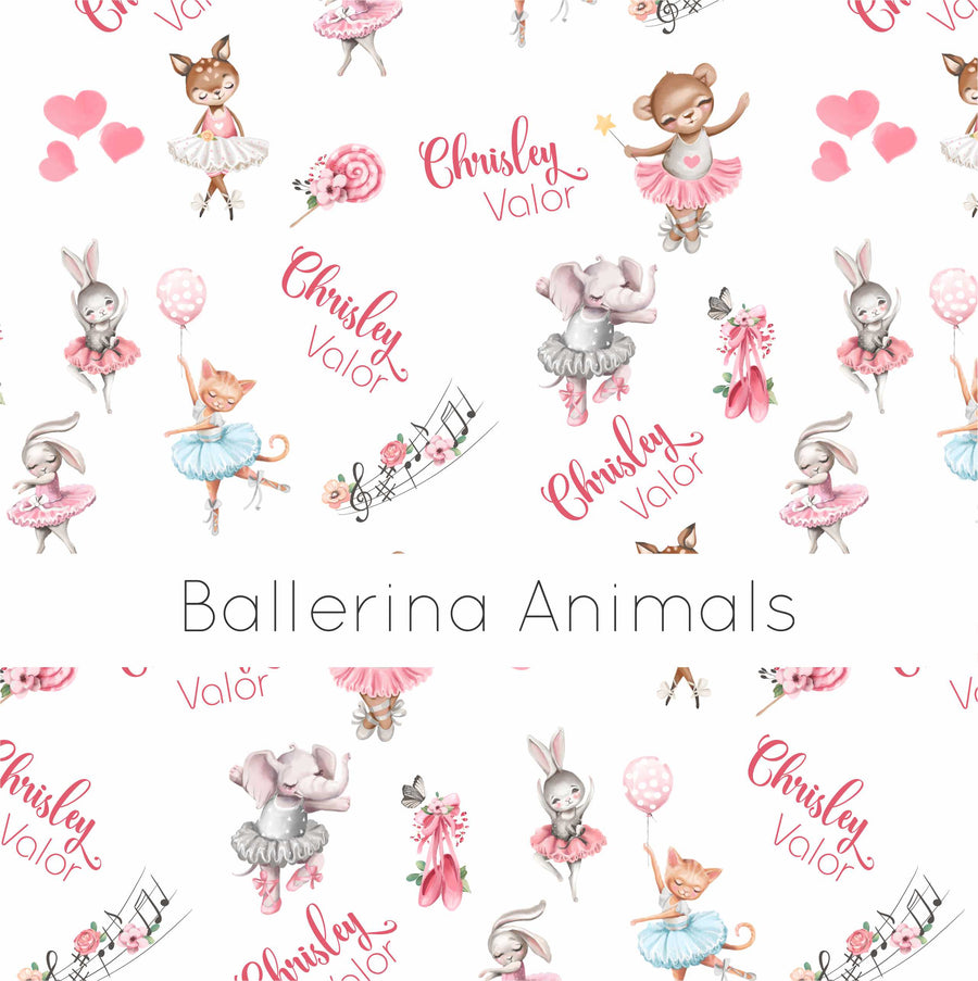Ballerina Animal Pajamas - Short or Long Sleeve (3 months to kids 14)