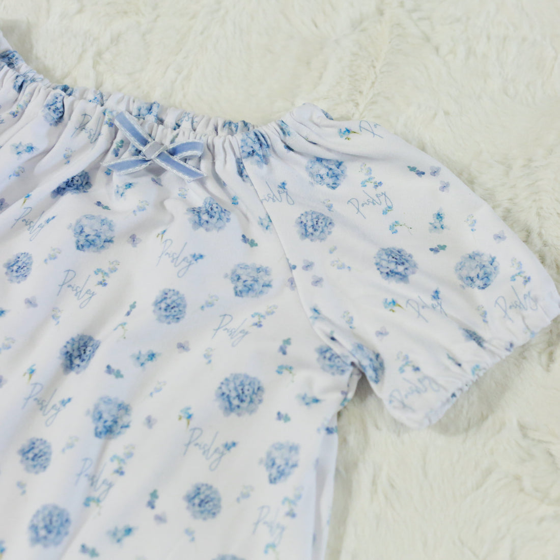 Mary's Blue Floral Kid's Nightgown  (12 months to kids 14)