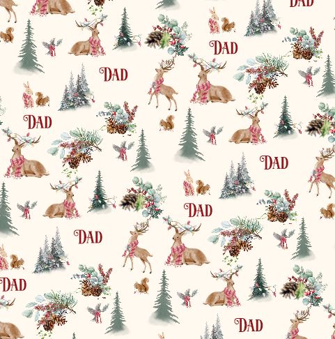 Dad or Teen Christmas in the Forest Pajamas for Men
