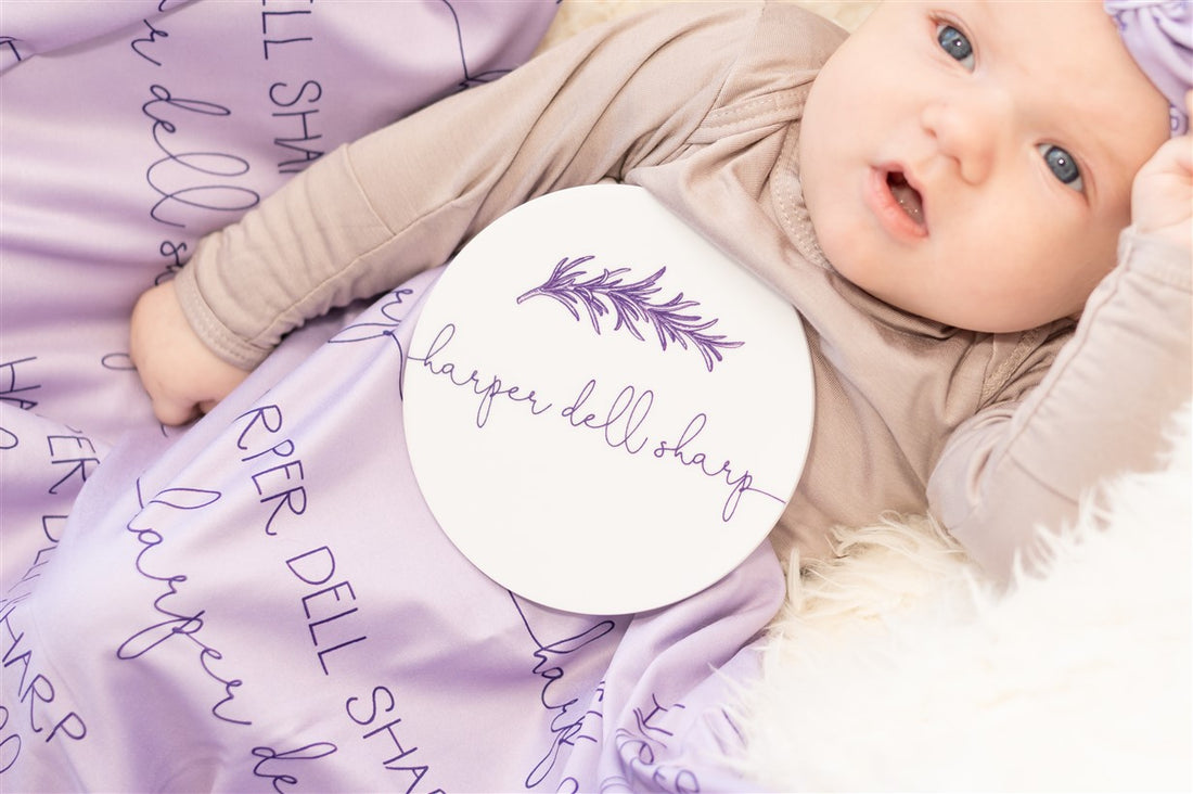Camden Stretchy Swaddle Lavender Purple