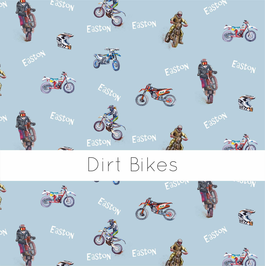 Dirt Bike Pajamas  - Short or Long Sleeve (3 months to kids 14)