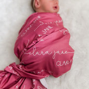 Camden Dusty Rose Stretchy Swaddle