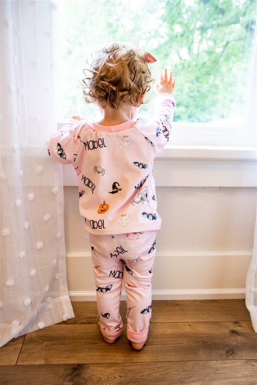 Staying In Pink Halloween Long Sleeve Pajama Set – Shop the Mint