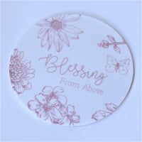 Colleen Mauve Round Announcement Disk