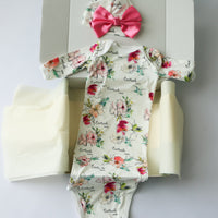 Kimberly Floral Knotted Baby Gown
