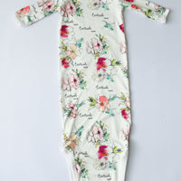 Kimberly Floral Knotted Baby Gown