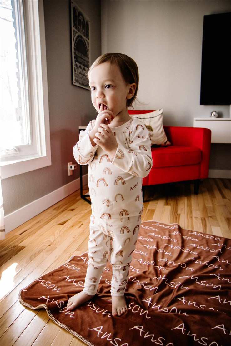 Boho Rainbows Pajamas  - Short or Long Sleeve (3 months to kids 14)