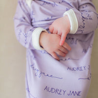 Camden Lavender Knotted Baby Gown