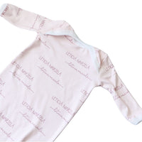 Camden Blush Knotted Baby Gown
