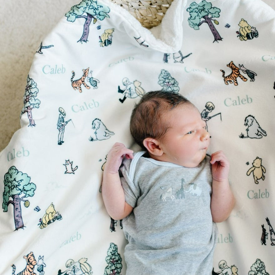 Winnie the Pooh Baby Deluxe Blanket (Boy and Girl Options)