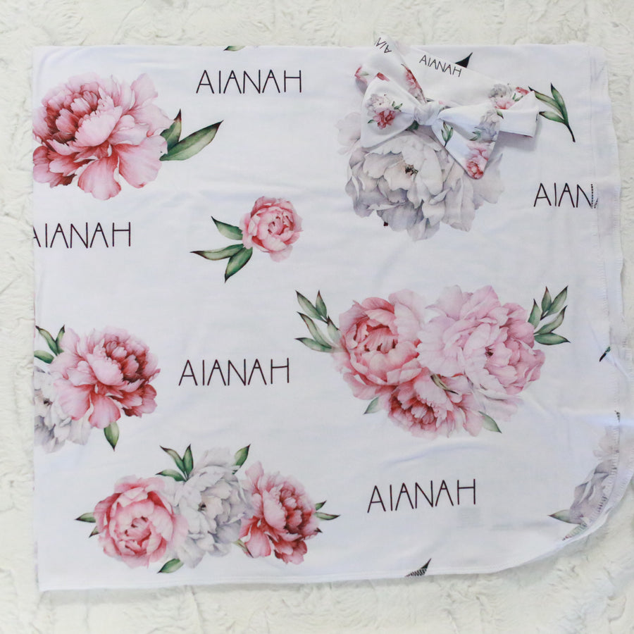 Oopsy - Aianah Stretchy Swaddle WITH headband