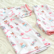 Ballerina Animal Pajamas - Short or Long Sleeve (3 months to kids 14)