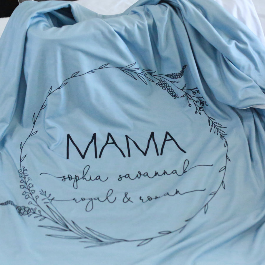 Camden Blue Mommy Blanket