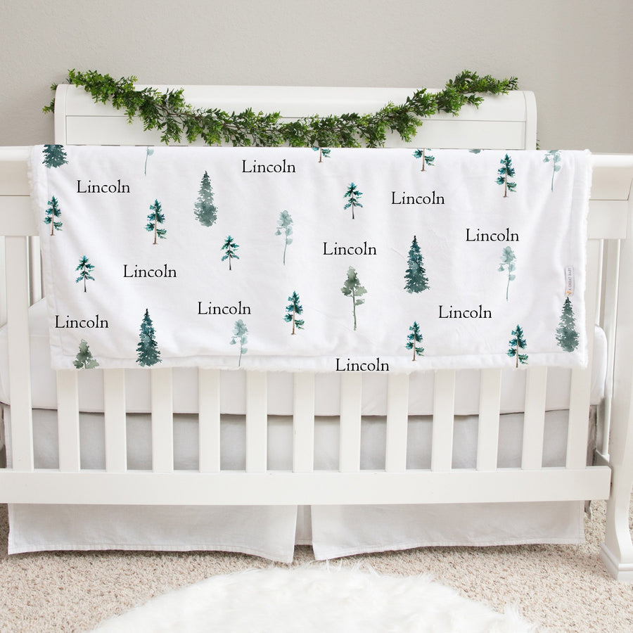 bryce canyon pine tree baby deluxe blanket