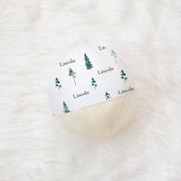 baby boy hat with pine trees. personalized infant hat 