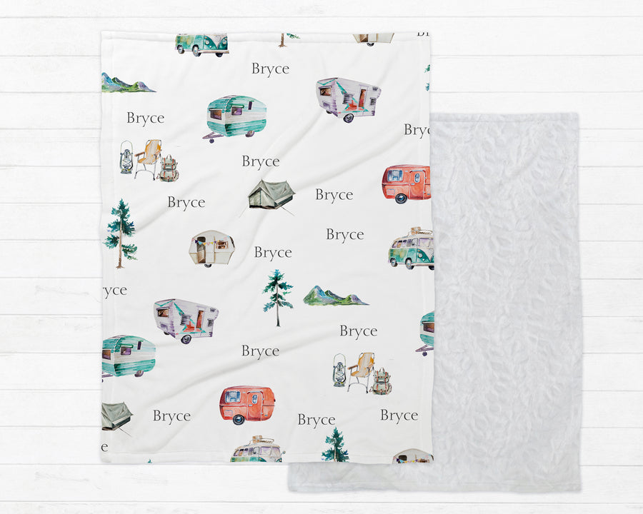 Bryce Campers Minky Deluxe Throw