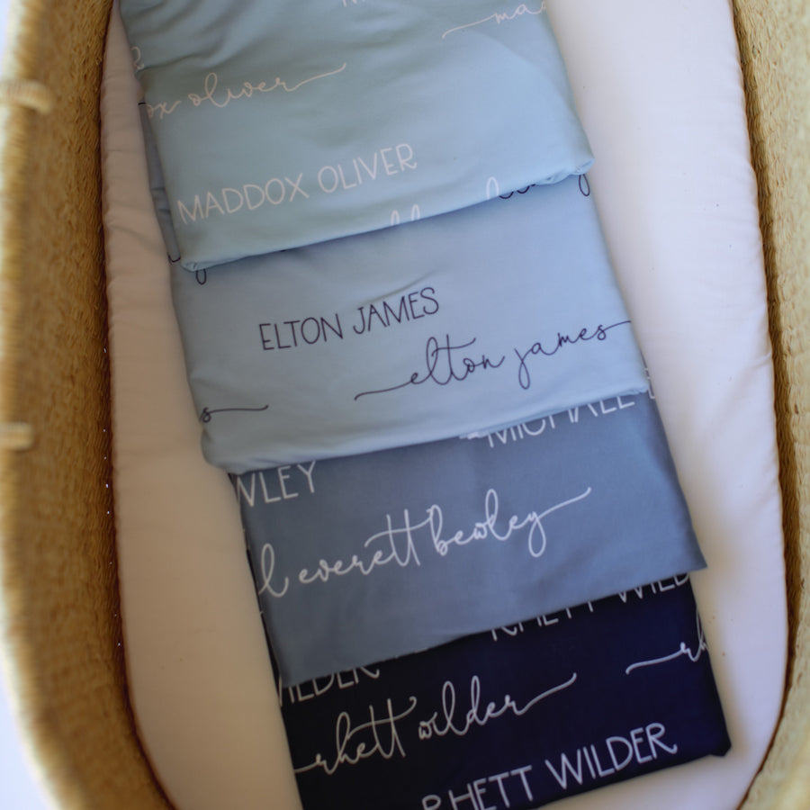 Camden Stretchy Swaddle Navy Blue