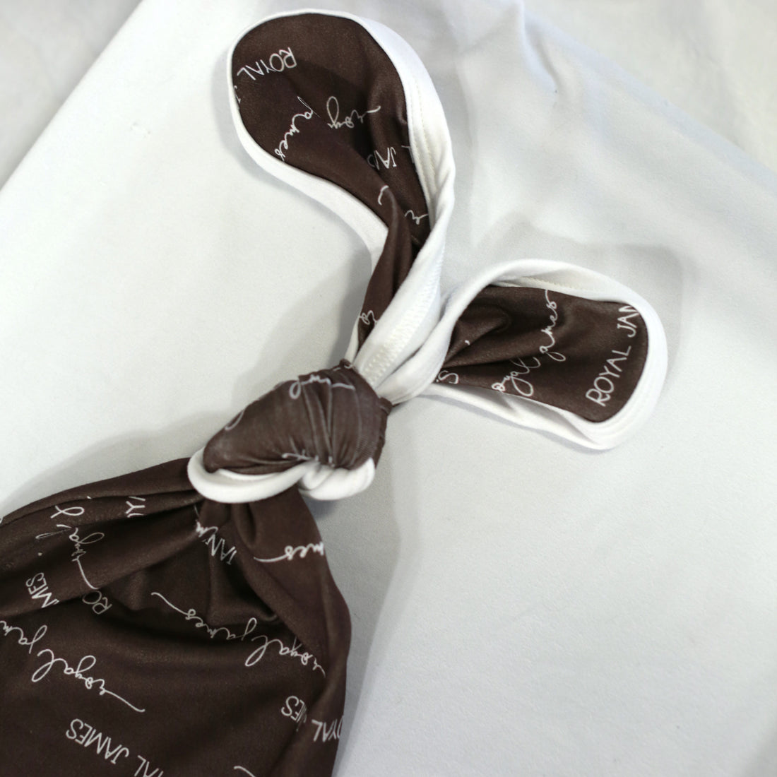 Camden Knotted Baby Gown Chocolate Brown