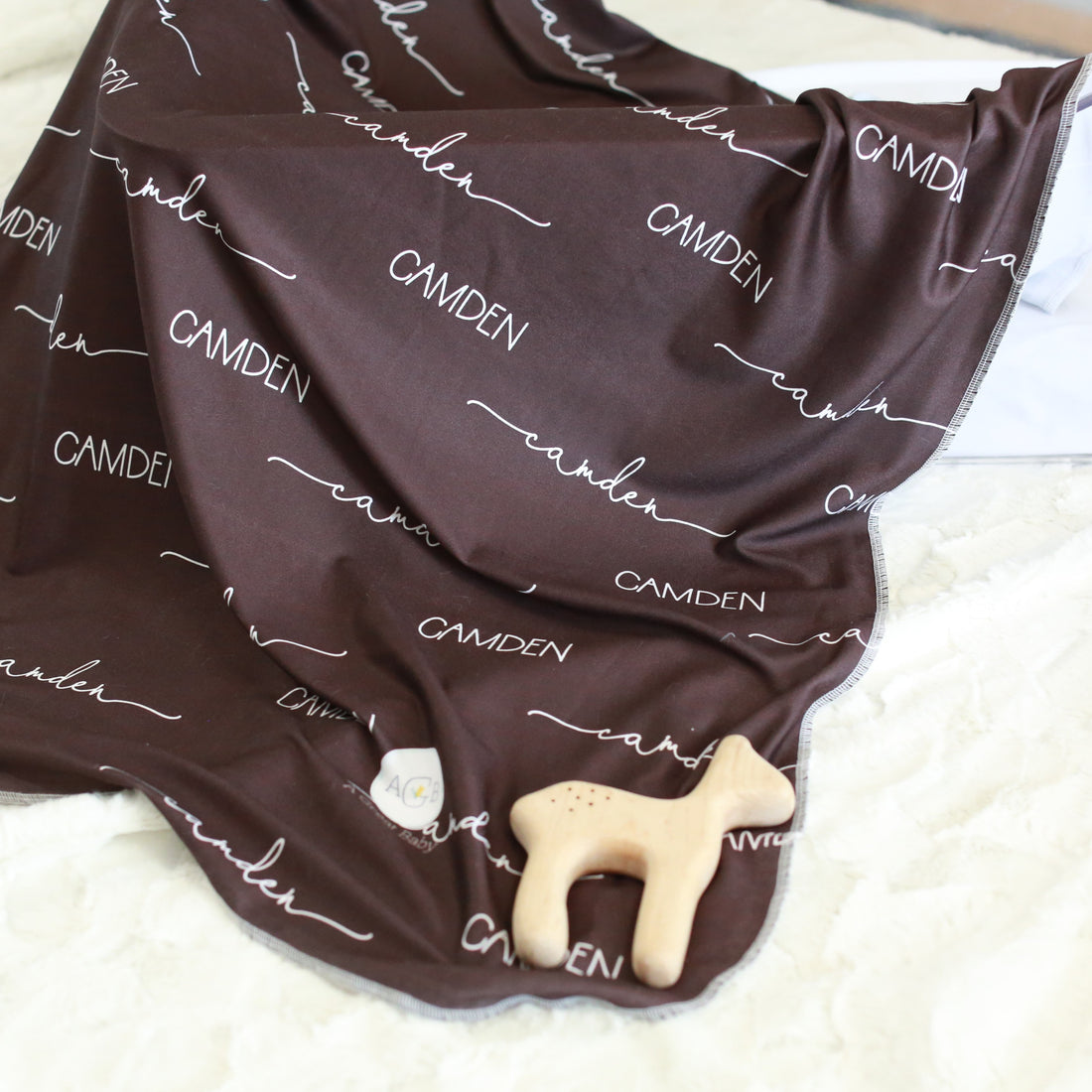 Camden Stretchy Swaddle Chocolate Brown