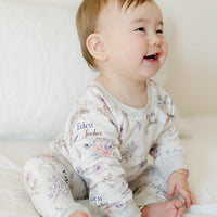Crystal Jean Lavender Pajamas - Short or Long Sleeve (3 months to kids 14)