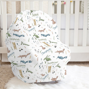 Forest Play Car Seat Cover