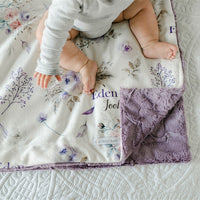 Crystal Jean Lavender Baby Deluxe Blanket