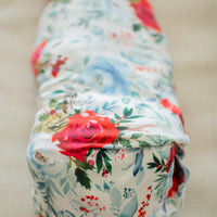 Holiday Flowers Stretchy Swaddle