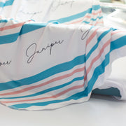 The design on our luxury hospital swaddle blankets. 