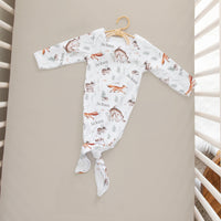 James' Forest Knotted Baby Gown