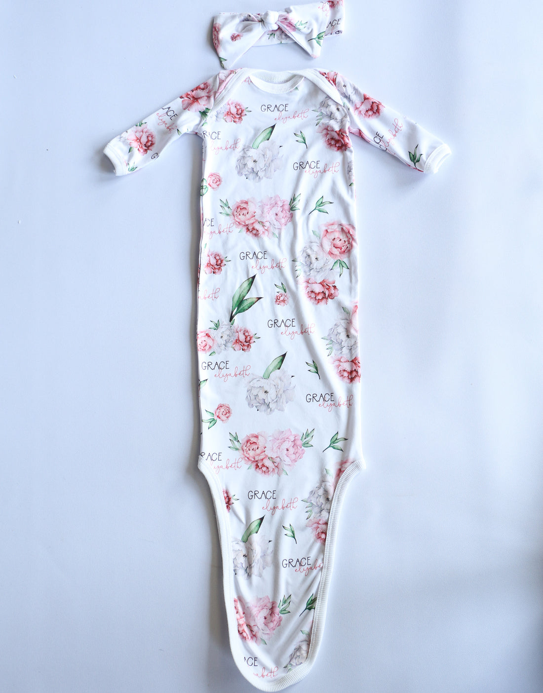 Jessica Floral Knotted Baby Gown