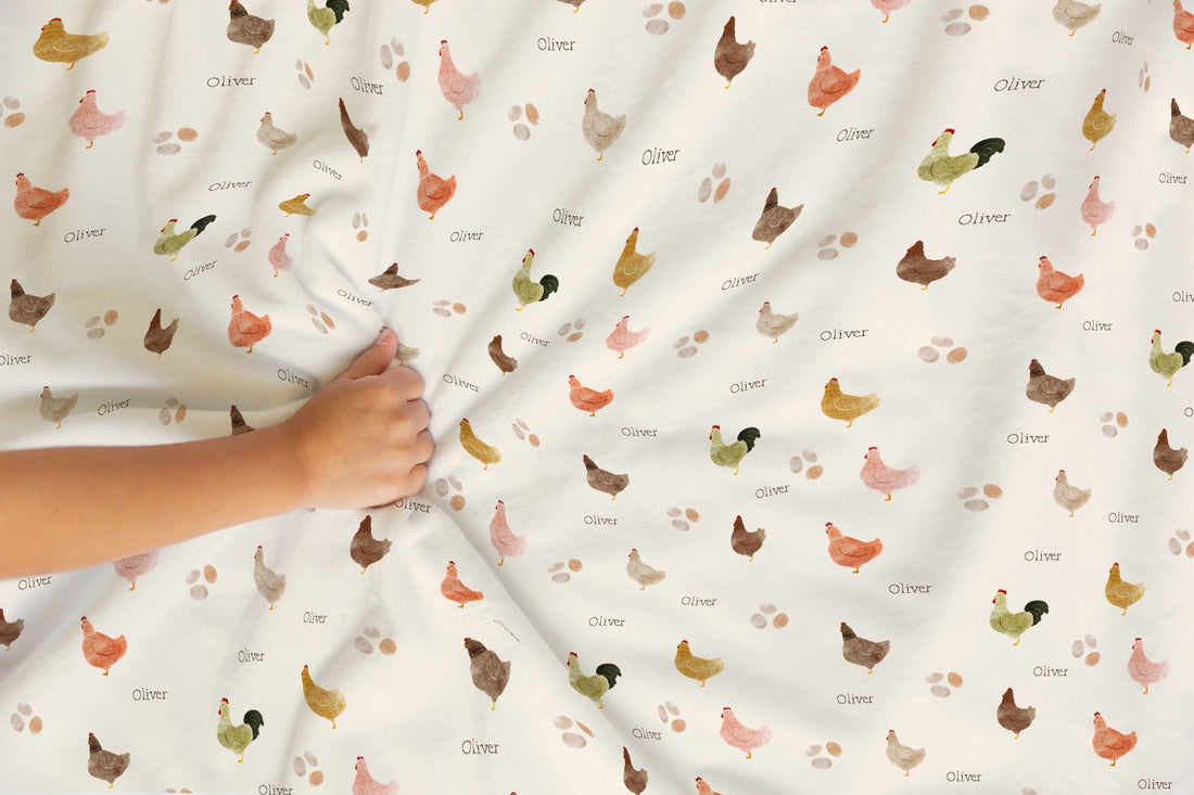 Julie's Chicken Coop Minky Deluxe Throw