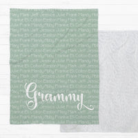 Kids' Names Grandma/Mom Blanket