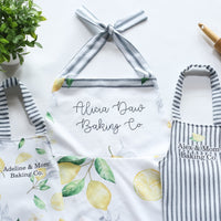 Lemon Farmhouse Apron for Girl, Mother and Daughter Matching Apron Set For Mother's Day Only