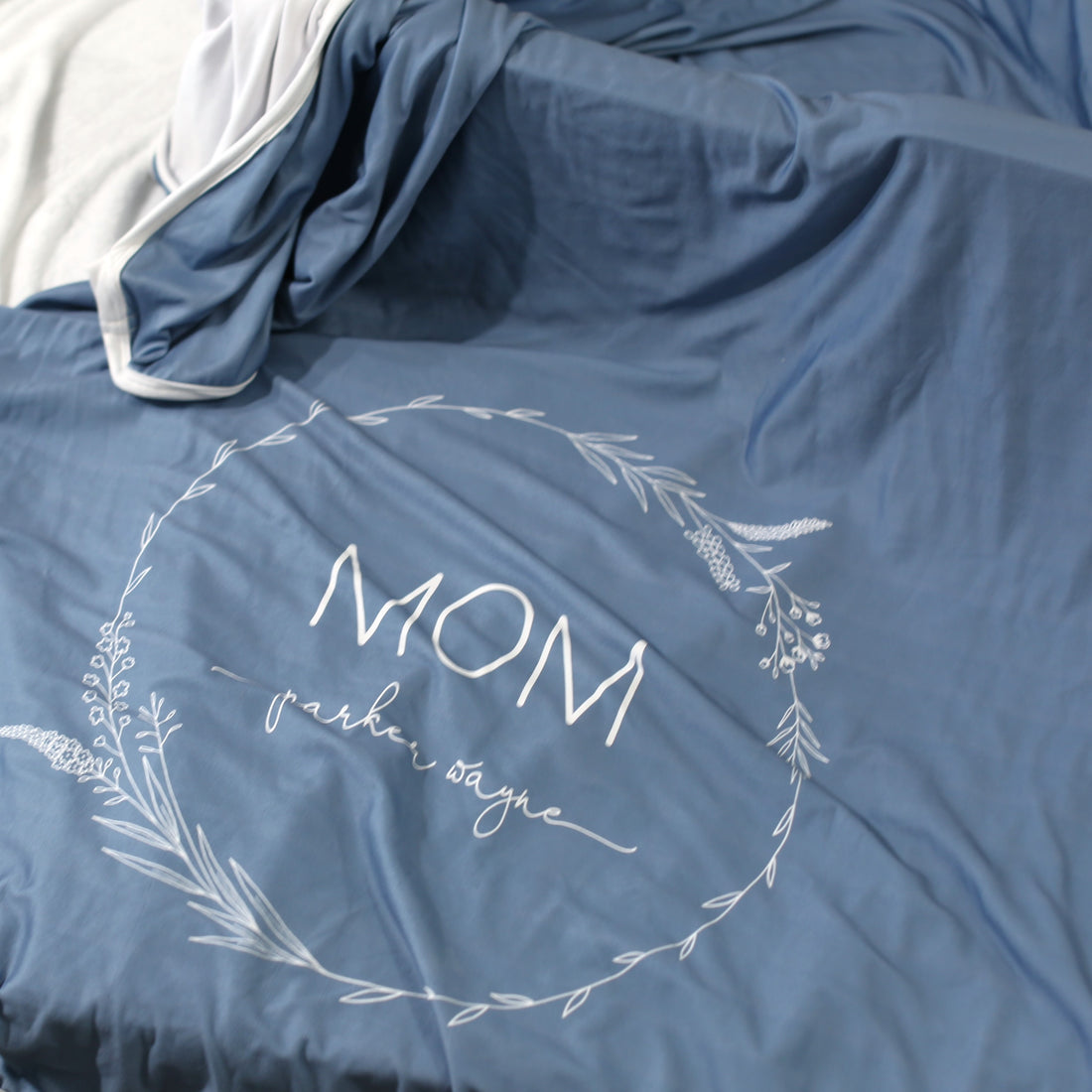 Camden Smokey Blue Mom Blanket