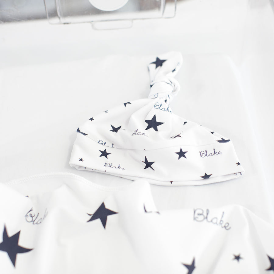 Patriotic Stars Stretchy Swaddle