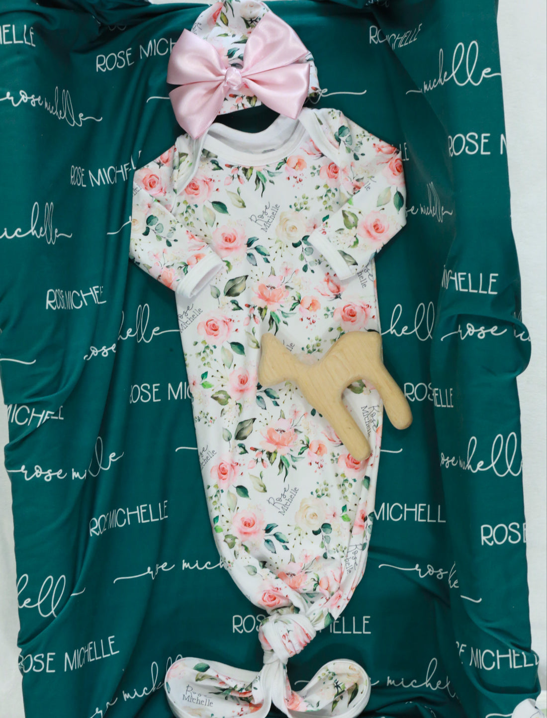 Rosie Posie 4-Piece Baby Gift Set