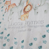 Safari Animals Minky Deluxe Throw