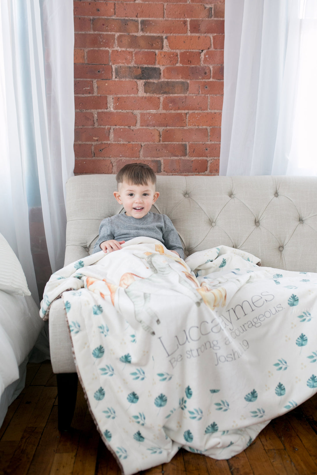 Safari Animals Minky Deluxe Throw