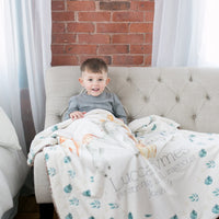 Safari Animals Minky Deluxe Throw