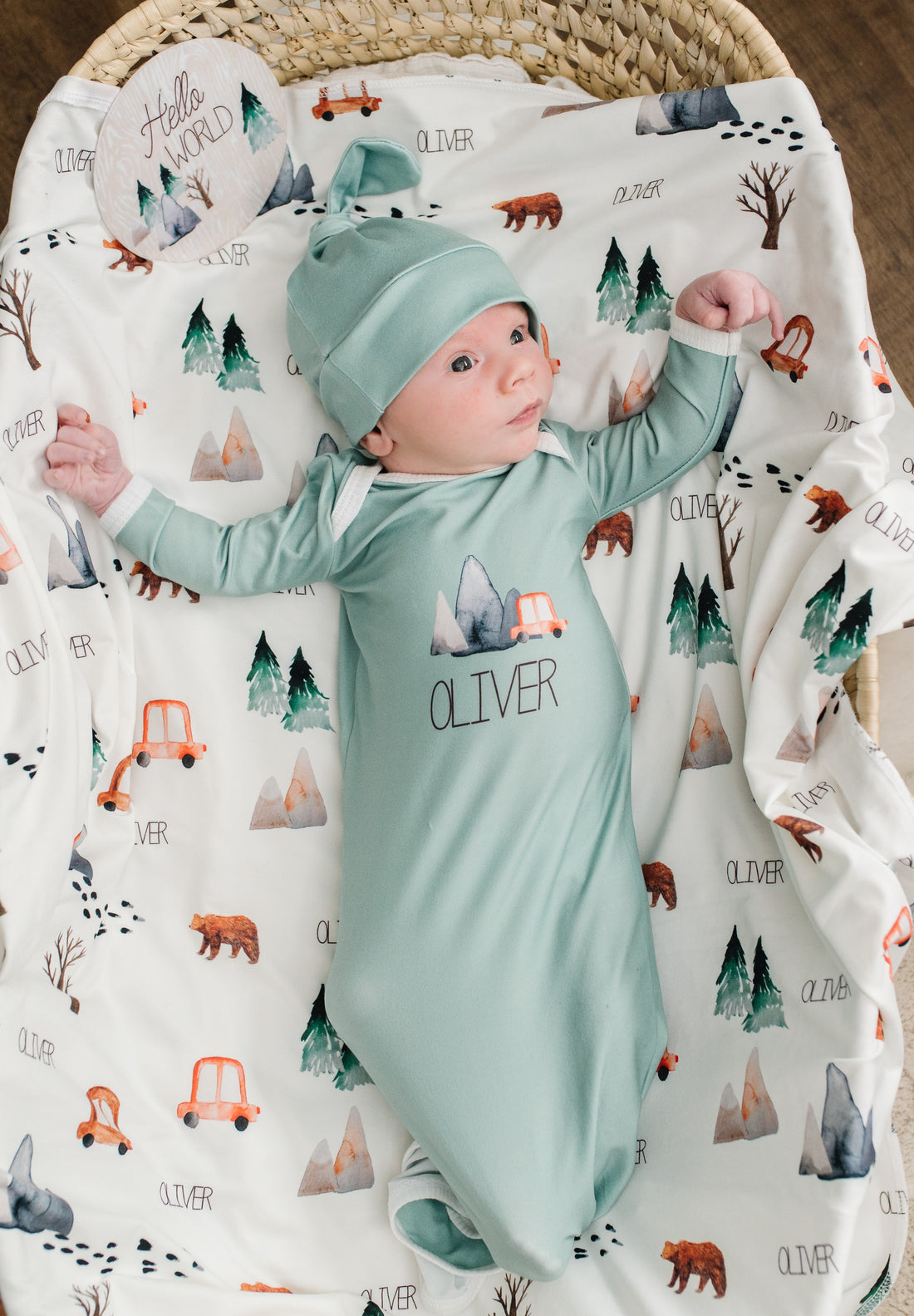 The Great Outdoors Baby Gown