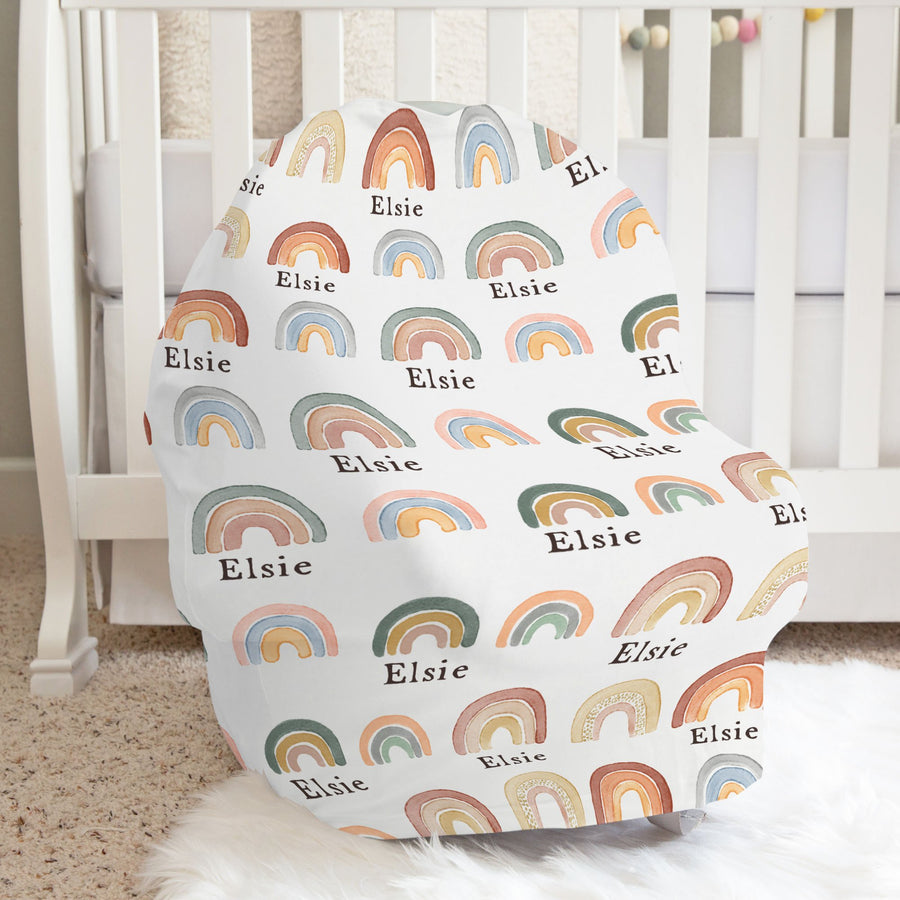Rainbow Neutral Car Seat Cover