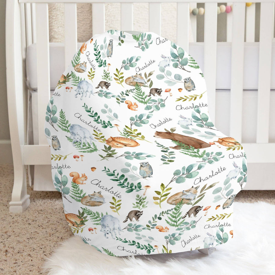 Woodland Fern Car Seat Cover